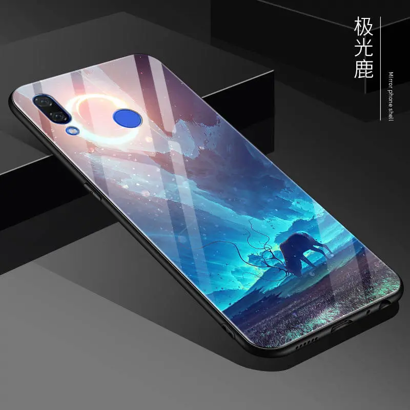 C Howanni, цветной чехол из закаленного стекла для Meizu Note 9, чехол, 6,2 дюймов, задняя крышка для Meizu Note 9, чехол, оболочка, сумка для телефона, Капа - Цвет: C