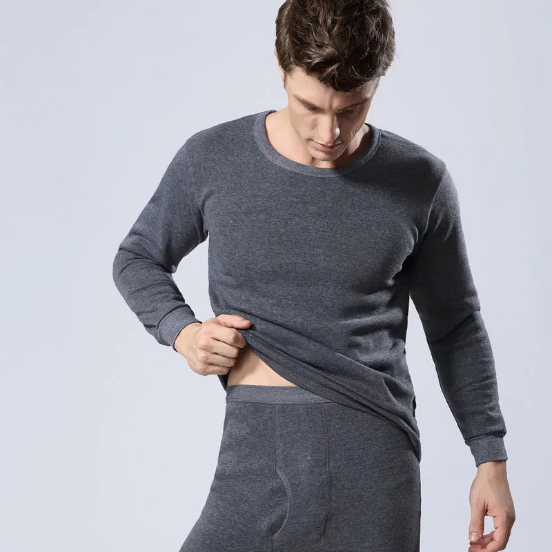 Thermal Underwear Sets For Men Winter Thermo Underwear Long Johns Winter Clothes Men Thick Thermal Clothing Solid Drop Shipping