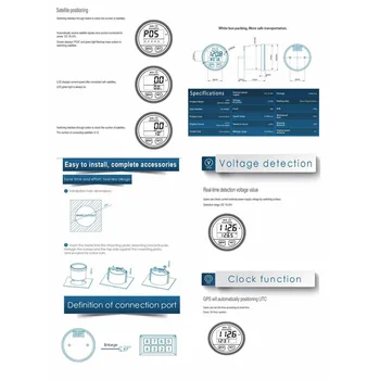 

Mini Speedometer Backlight Digital GPS Odometer For UTV Motorcycle Marine Boat Waterproof IP65 Replacement Useful Practical