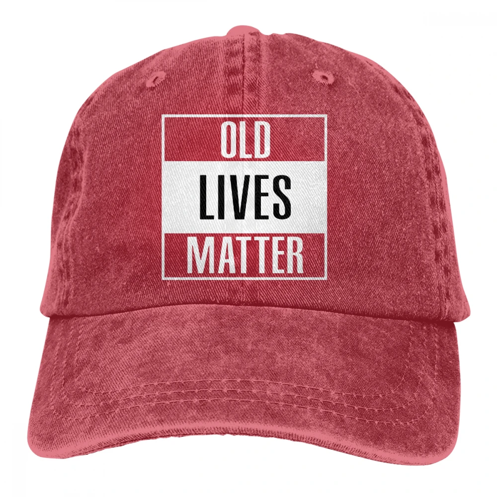 Старая Жизнь Материя Casquette черный унисекс Мужские Женские джинсовые бейсболка с ремешком кепки Регулируемый Гольф папа шляпа