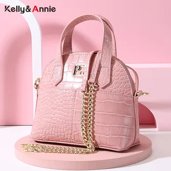 

2020 NEW Designer Women Handbag Alligator Pattern Leather Brand Female Shell Shoulder Bag Chain Strap Ladies Crossbody Bag Sac