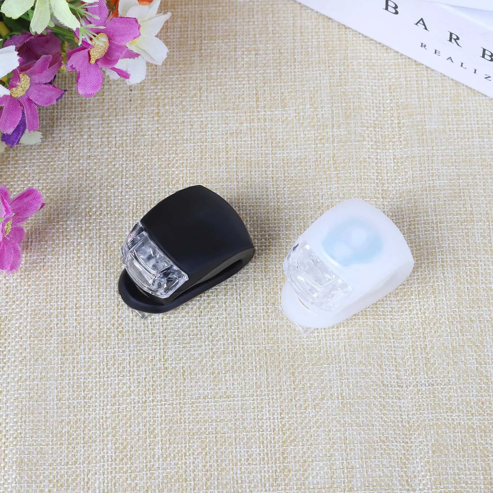 2 Pcs LED Mountian Bike 4 Modes Waterproof Front Rear Flash Lights Set Push Cycle Light Clip Bicycle Accessories Bike Lamp