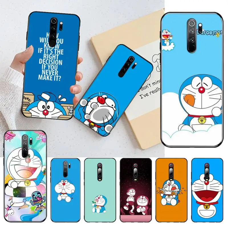 Мягкий черный Чехол CUTEWANAN Doraemon для телефона Redmi Note 8 8A 7 6 6A 5 5A 4 4X 4A Go Pro Plus Prime|Бамперы|