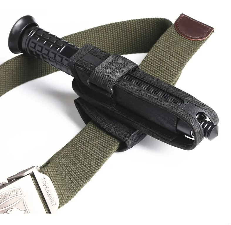 

360 Degrees Rotation Baton Holder Case Gas Baton Case Expandable For Outdoor Police Telescopic Self Defense Stick