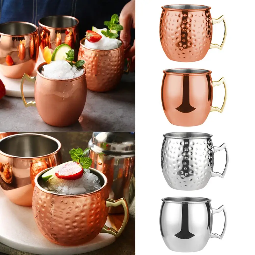 

550ml Moscow Mule Mugs Stainless Steel Great Beer Cup Coffee Cup Bar Drinkware for Cocktail Chilled Drink