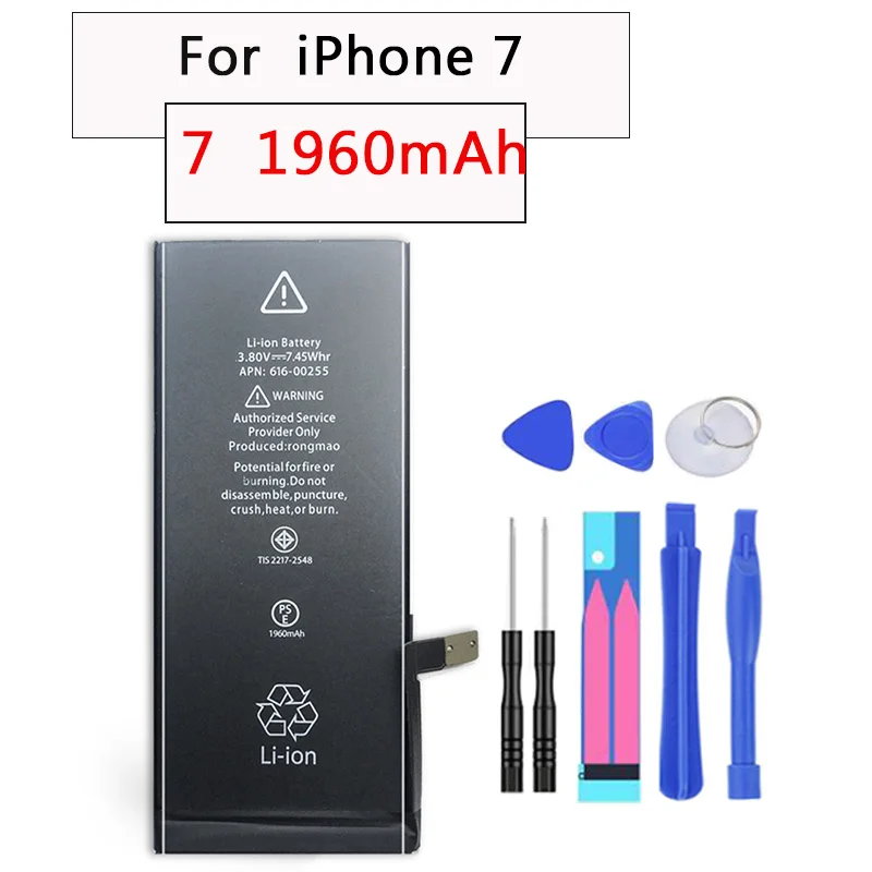 For iPhone 7 Высокая Ёмкость телефон Батарея для iPhone 7/7 Plus/SE Замена мА/ч. аккумулятор 0 цикла Батарея для iPhone 7/7 Plus Batteria - Цвет: For iPhone 7