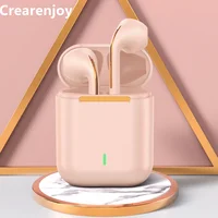 Pink J18 TWS Bluetooth earbuds True Wireless Headset Gaming Earphone HIFI Stereo Headphones Waterproof For Iphone