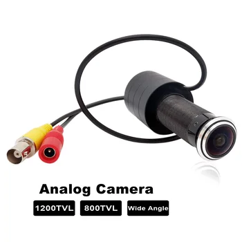 1200TVL / 800TVL Door Eye Peephole Analog Camera Wide Angle Indoor Home CVBS Video Surveillance Camera For TV/ Monitor /DVR Syst 1