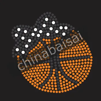 

This is a orange basketball Rhinestone Transfer Motif Designs