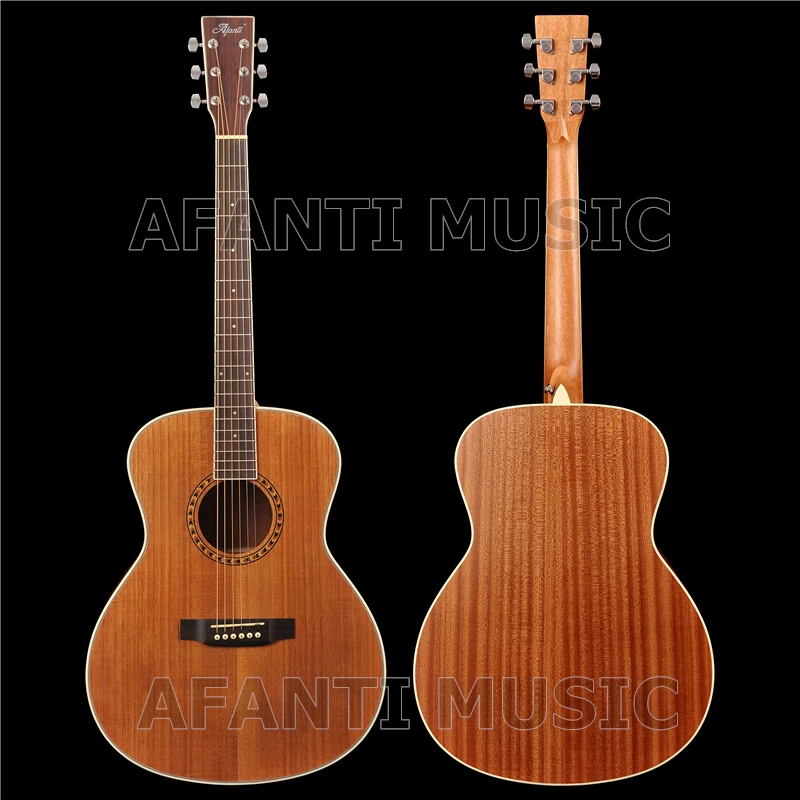 41 дюймов Акустическая/Solid Paulownia Топ/Сапеле сзади и по бокам/AFANTI акустической