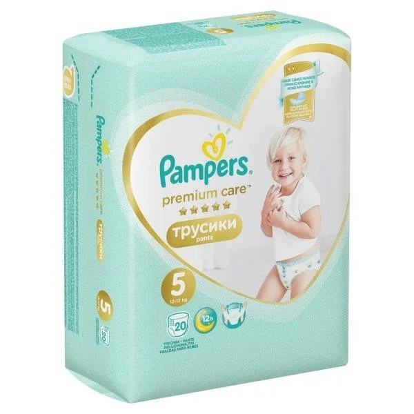 Трусики Junior Premium Care Pampers, размер 5,(12-17 кг), 20 шт