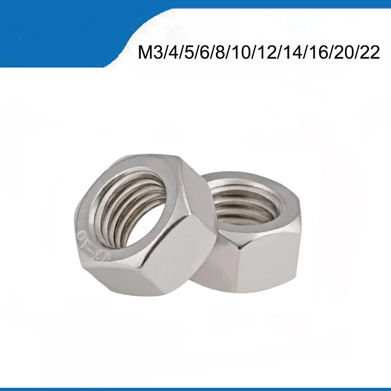 Hot sale 50 Pcs 304 Stainless Steel Hex Nuts Hexagon Nuts M1.6,M2,M2.5 /&T