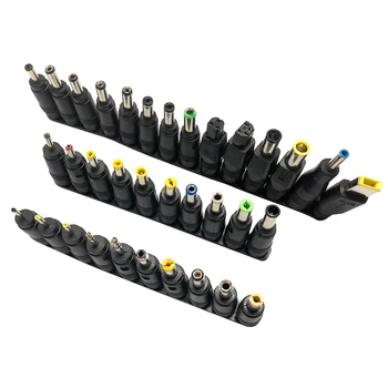

34pcs Notebook Power Adapter Interface Cables Computer Universal Multipurpose Connectors Laptop Plug Set Repair DC Jack Plastic