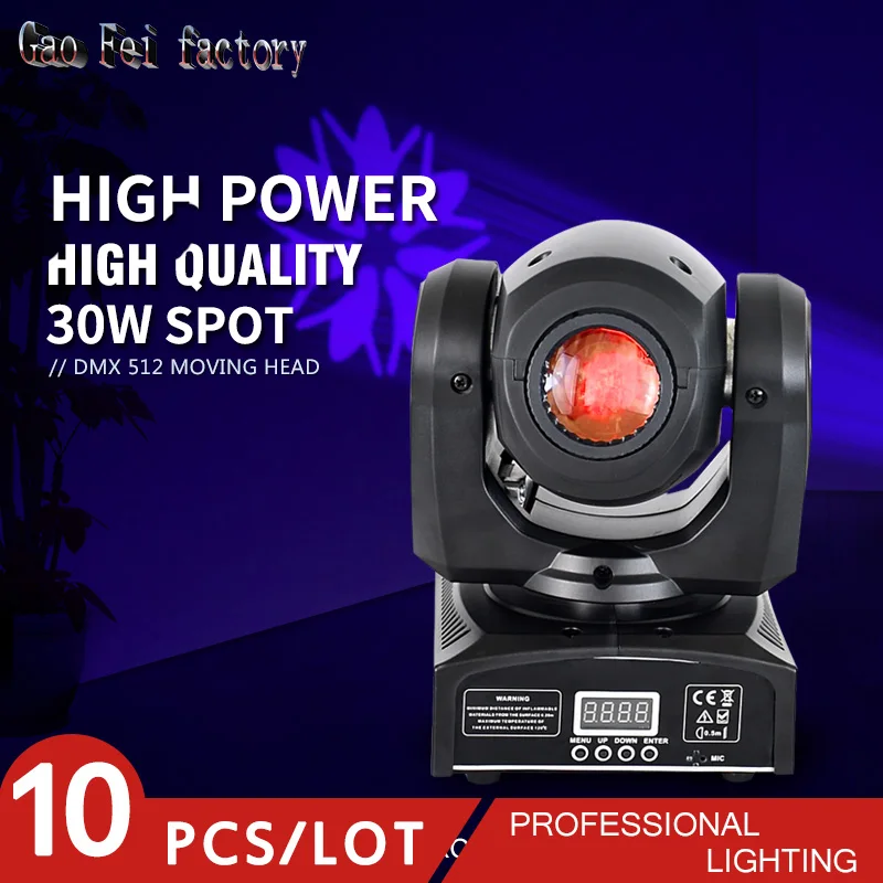 

led spot moving head light mini led pocket spot 30w moving dj lighting