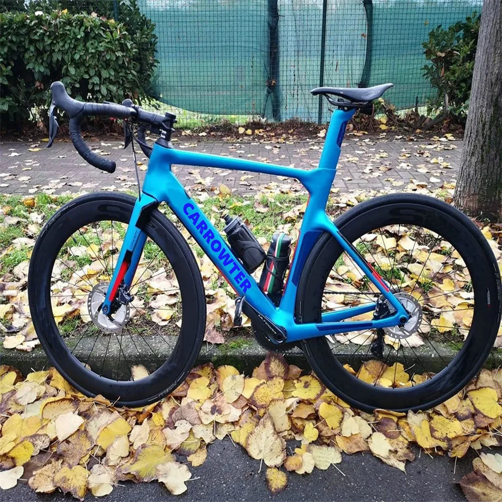 

Синий v4rs концепт диск дорожный углеродный диск Полный Матовый велосипед с R7020 групповой набор