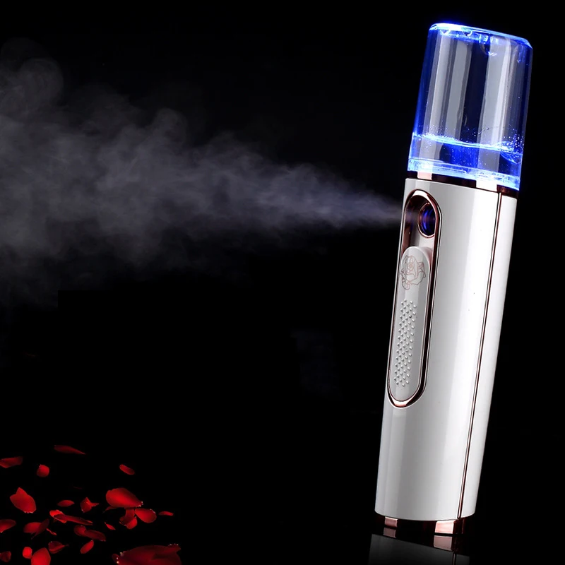

Nano Steamer Handy Mister Facial Mist Spray Moisture Face Sprayer Rechargeable Sliding Mini USB