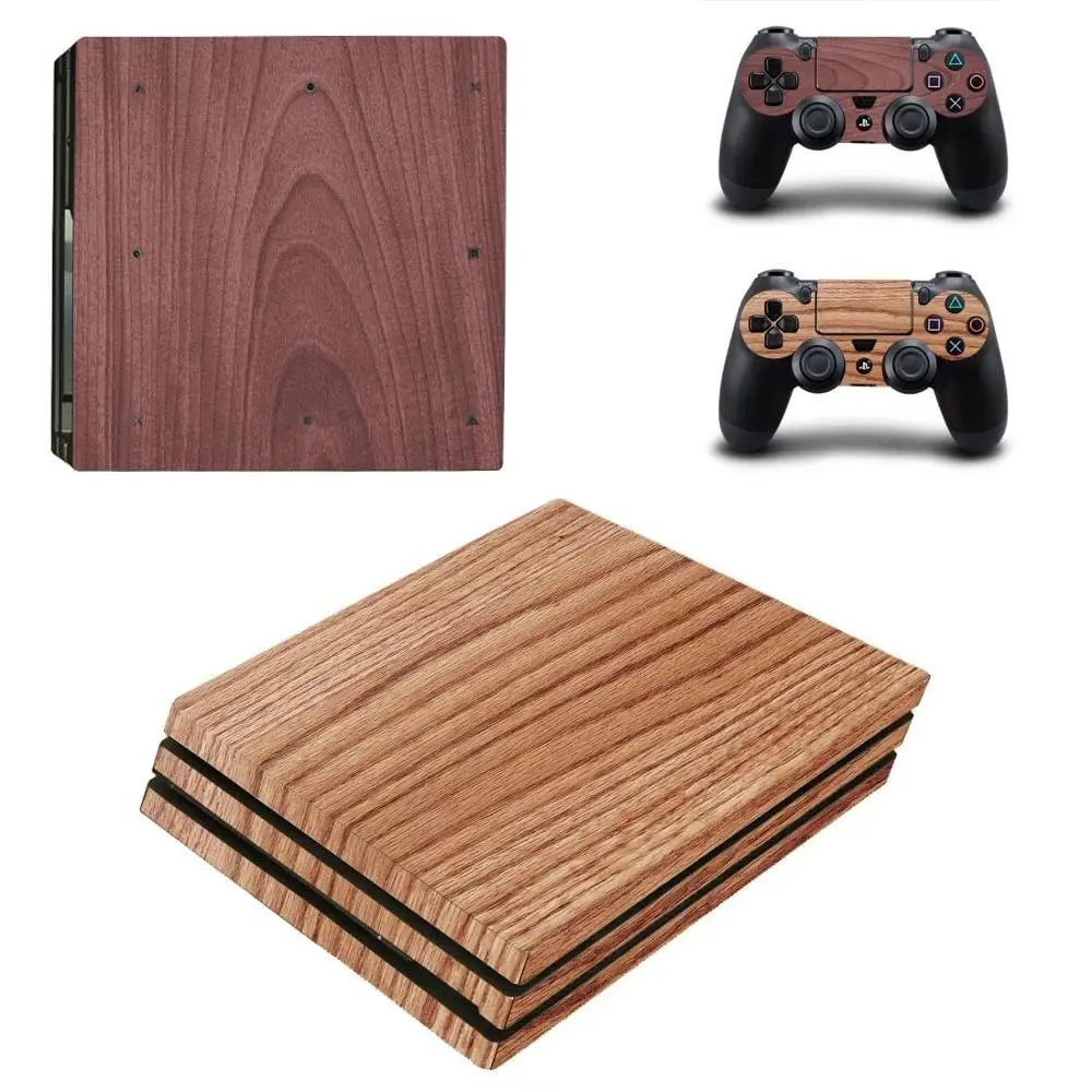 PS4 Pro деревянная зерновая наклейка PS 4 Play station 4 Pro виниловая наклейка s Pegatinas для playstation 4 Pro консоль и контроллер