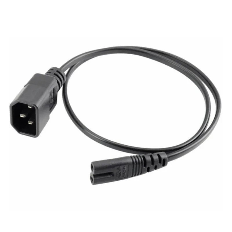IEC320 C14 до C7 удлинитель питания 2 м 3Pin C14 штекер преобразования 2Pin C7 гнездо адаптера кабель для компьютера
