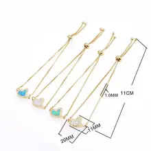 Amazon браслет медь инкрустация opel Циркон в форме сердца персик сердце дамы браслет тип Дамы подарки на день рождения