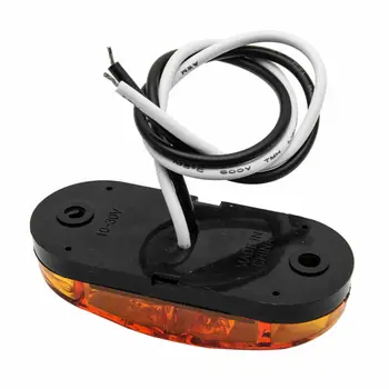 

Side Marker Lights Amber LED Marker Lights Light Oval Trailer 10 Pcs LED Side