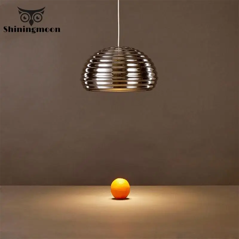 

Nordic Art Design Aluminum Ripple Pendant Lights Beerhouse Restaurant Pendant Lamp Dinning Room Bar Lighting Hanglamp Luminaria