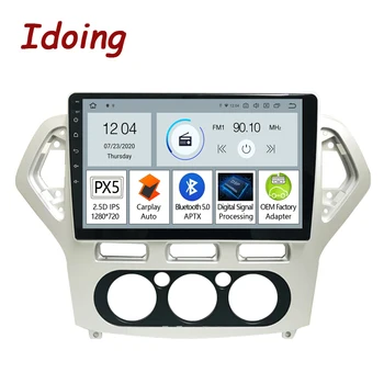 

Idoing 9"PX5 Car Radio Multimedia Player For Ford Mondeo 4 2006-2010 Navigation GPS Carplay Auto Bluetooth 5.0 Android no 2 din