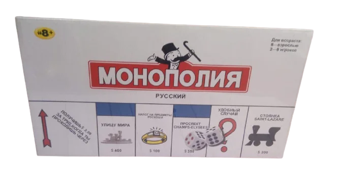 Настольная игра Монополия Русская | Игрушки и - Цена: 539,00 руб.