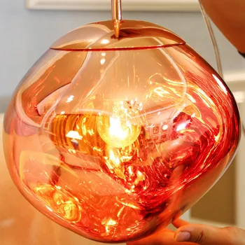 

Modern Lustre Chandelier Lights Glass Lava Irregular Luminaire Hanging Lamp Living Room Deco Lighting Fixture Industrial Lamp
