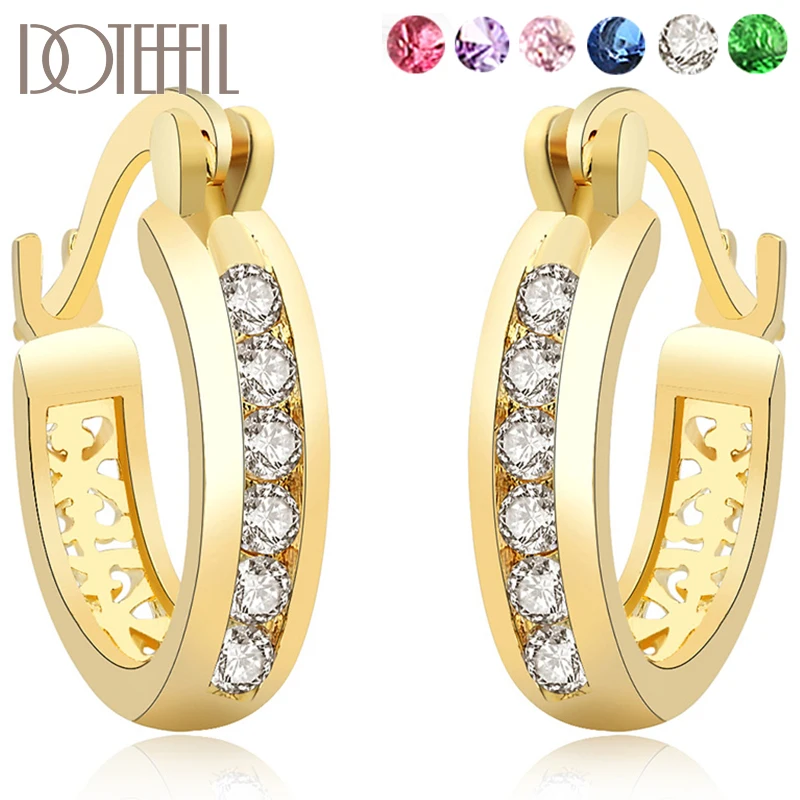 DOTEFFIL золотистый 925 серебристый белый/зеленый/красный/розовый/фиолетовый/синий
