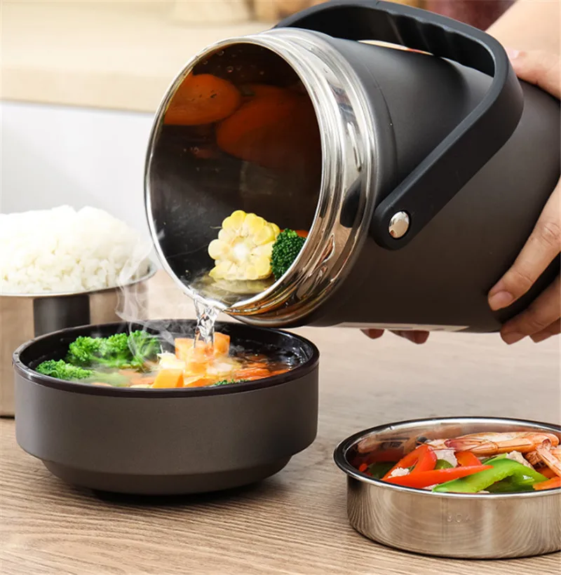 304 термос с термоизоляцией пищевой контейнер Ланч бокс из нержавеющей стали