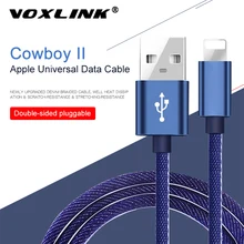 

New VOXLINK USB Charger Cable 2.4A for X Xs Max XR 5V Fast Charging USB Data Cable for iPhone Cable 8 7 6Plus USB Chargers Cord