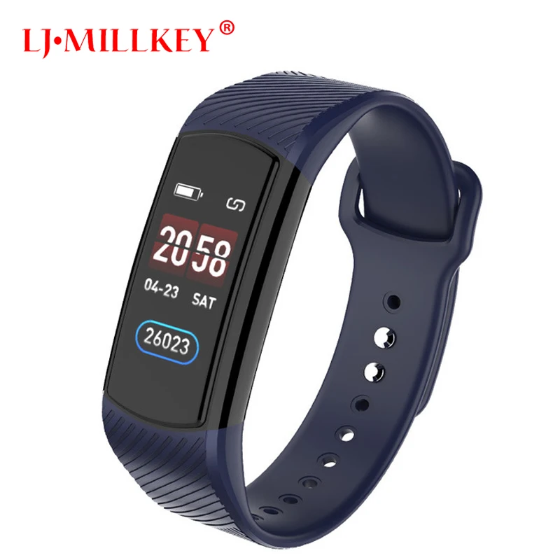 

Smart Wristband Fitness Tracker Band Color Screen Heart Rate Monitor Blood Pressure Bracelet PK m3 Smart band
