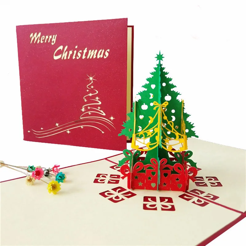 3D Pop Up Greeting Cards With Envelope Laser Cut Post Card For Birthday Christmas Valentine's Day Party Wedding Decoration 1pcs greeting cards