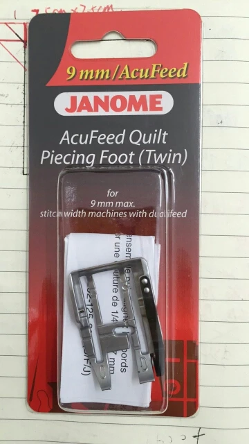 JANOME швейная машина 9 мм синхронизирует 1/" лапка(OD) MC15000, MC12000, MC8900, MC8200, MC9900
