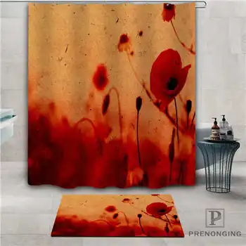 

Custom colorful-tulips (1) Waterproof Shower Curtain Doormat Home Bath Bathroom Polyester Fabric Multi Sizes#2019-1-05-42