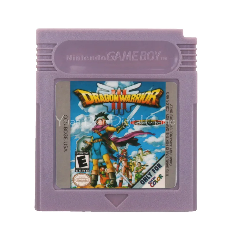 Картридж для игровой консоли Nintendo GBC карта Dragon Warrior III версия на английском языке |