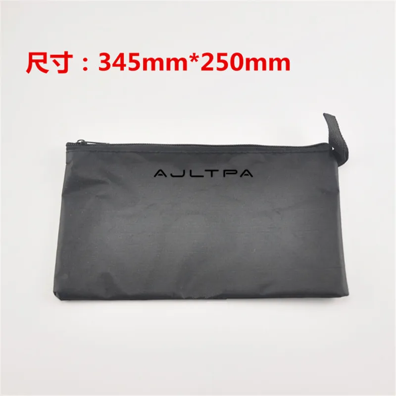 Black 345x250mm 100 шт Многофункциональный набор инструментов сумка для хранения из ткани Оксфорд Органайзер держатель чехол для инструмента металлический карман для инструмента - Цвет: Black 345x250mm