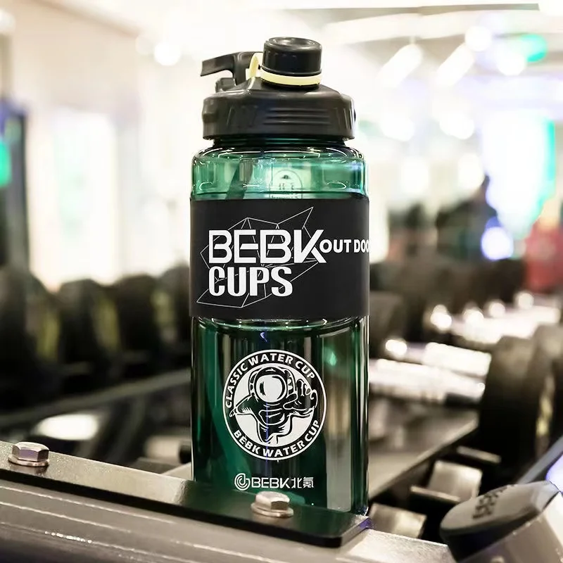 New Sports Water Bottles 3L 2.3L 1.7L Plastic Space Straw Cup Fitness Portable Oversized Drink Bottle Capacity Outdoor Kettle