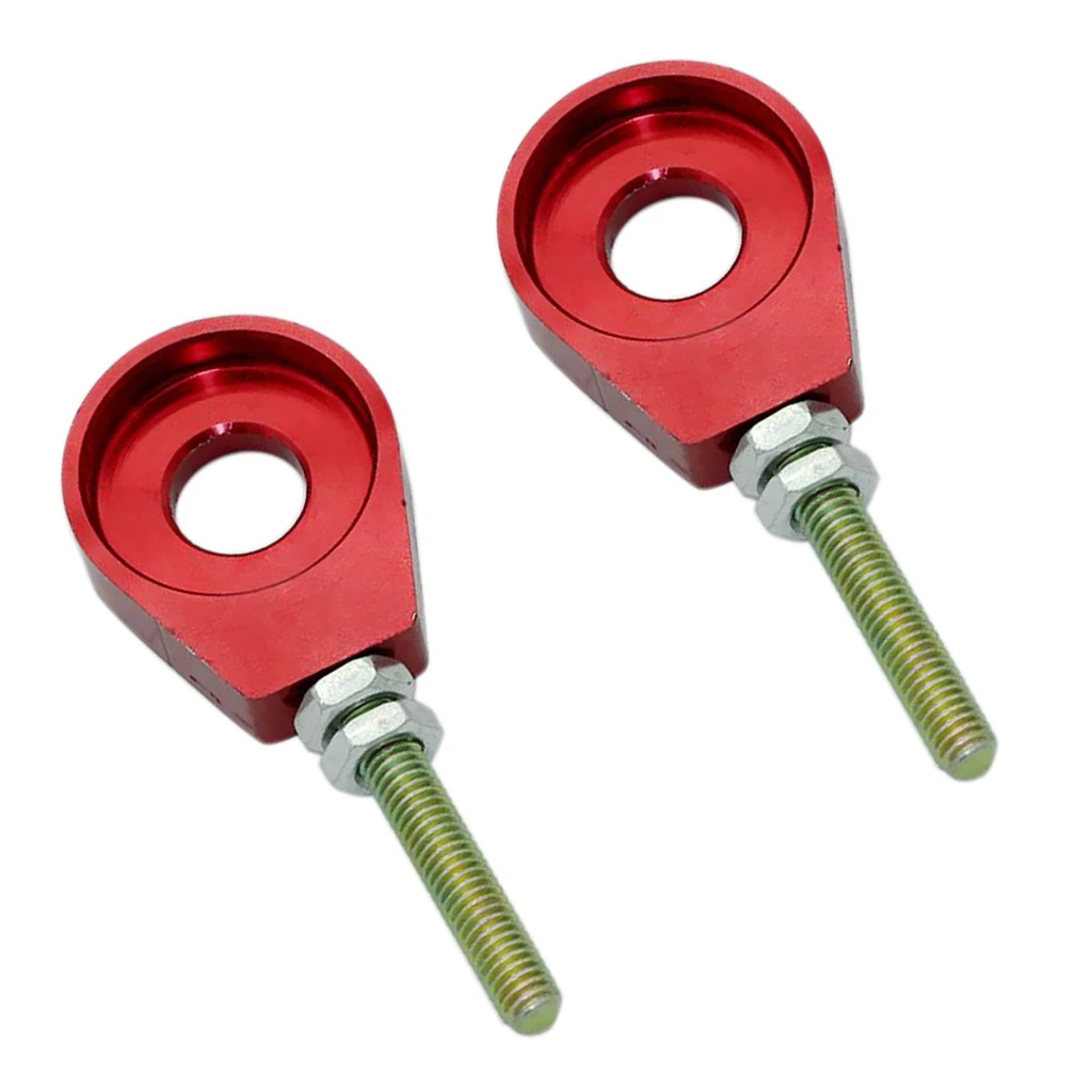 Red 12mm Chain Adjuster Block Tensioner for Pit Quad Dirt Bike ATV CRF50