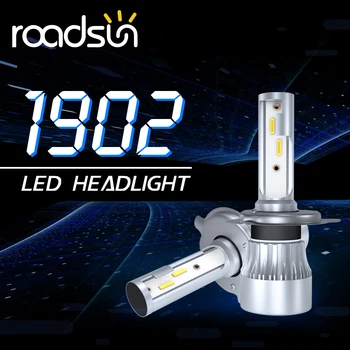 

2 Pcs LED Car Headlight 72W 12000LM 6000K H7 LED H4 H1 H11 9006 9005 Auto Headlamp Fog Light Bulb12V Roadsun 1902