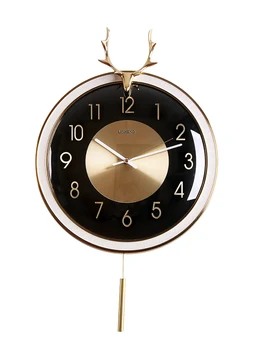 

Nordic Simple Clock Modern Design Luxury Living Room Wall Watch Bedroom Fashion Creative Silent Reloj Pared Home Decor EC50ZB