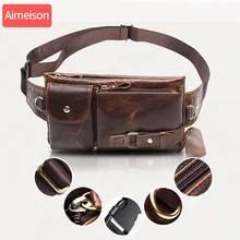 Aimeison сумка для ног из натуральной кожи, поясная сумка для мотоцикла, поясная сумка, сумка для телефона, сумка для путешествий, Мужская маленькая сумка для ног, тактическая
