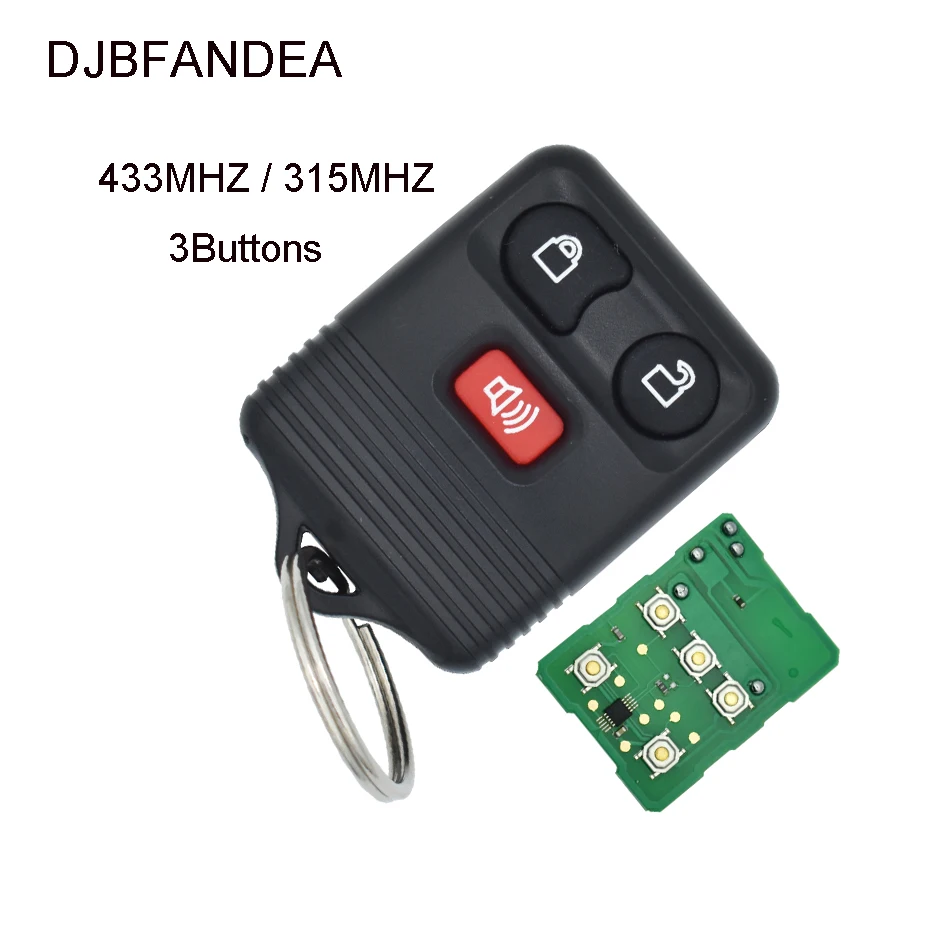 DJBFANDEA 3 кнопки 315 МГц/433 Мгц дистанционный автомобильный БЕСКЛЮЧЕВОЙ вход для Ford