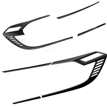 

6PCS Black ABS Rear Tail Light Lamp Cover Trim for Honda Accord 2018 2019 Rear Tail Light Cover Stickers