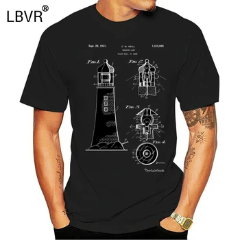 

Lighthouse Nautical T-shirt Light House Maritime Navigation Sailing Boat 2019 Fashion Brand Men's Tops StreetWear T-shirt