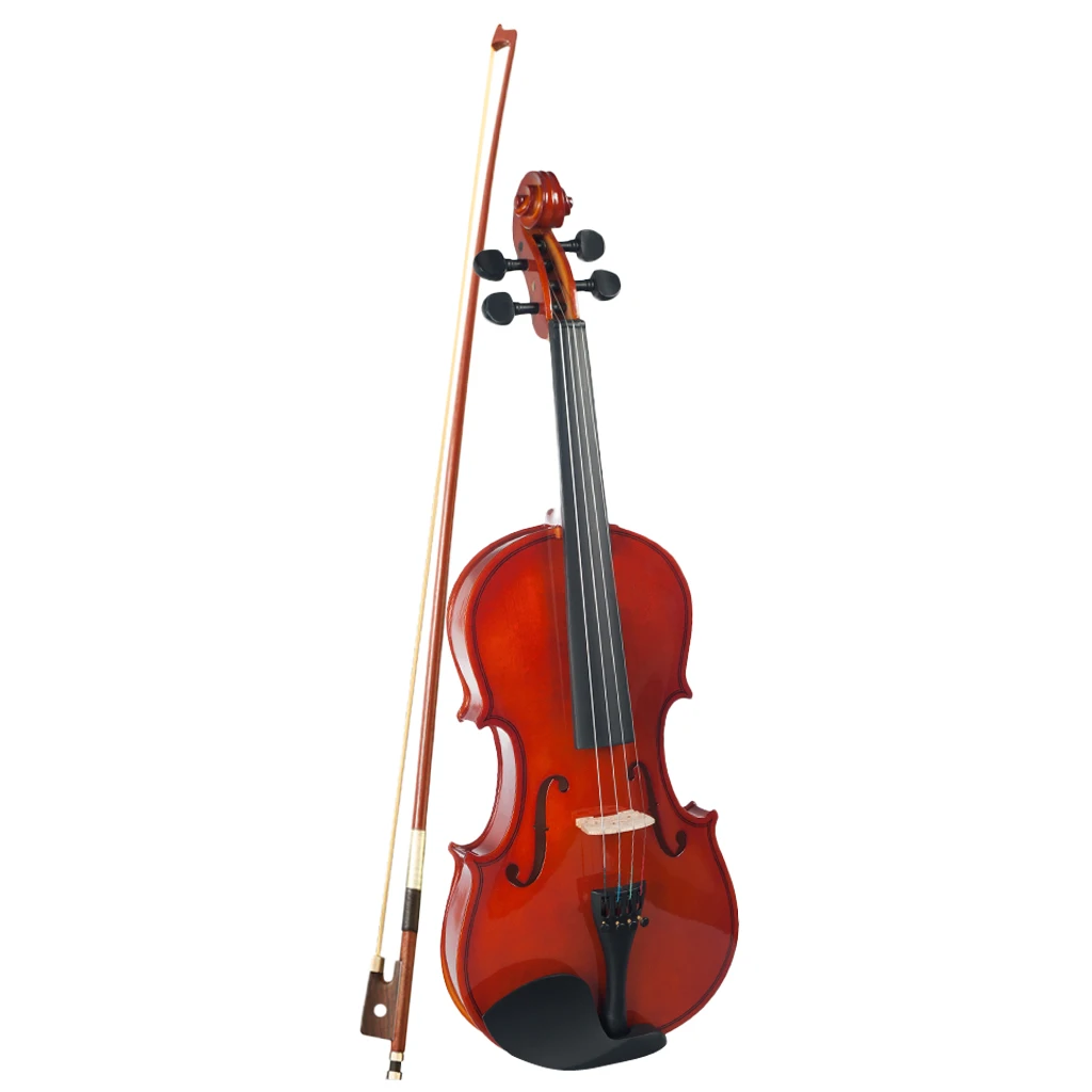 Acoustic Violin 1/4 Size with Carrying Case and Bow, Beginner Pack, Red Brown