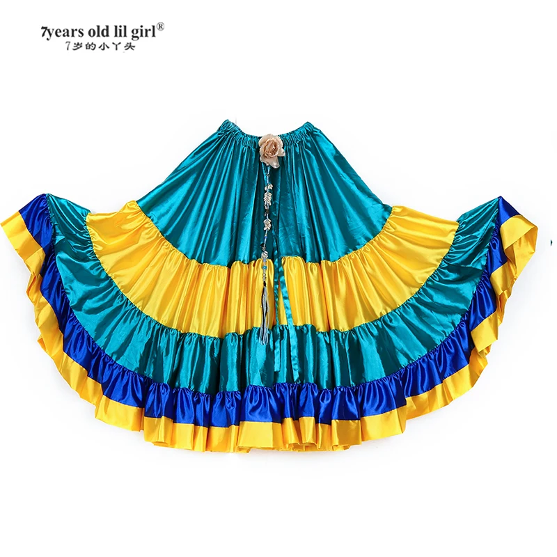 Gonne Bohemien Da Donna 25 Iarde Tribali, ATS, Belly Dancing Blu Tinta Bianca - Foto 3