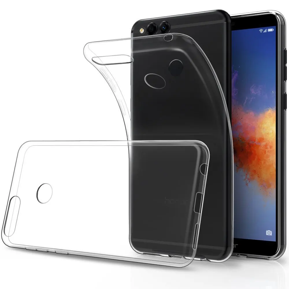 For Huawei Y5(2018)/Honor 7S 7C/Y6 Y7 Y9 Y3 Y5 Prime Pro 2018 2019 2017 Case Transparent Clear Soft Gel TPU Silicone Cover | Мобильные