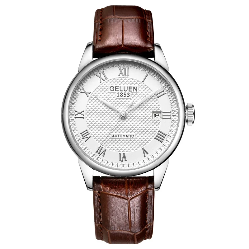 

Switzerland Import New Style Fully Automatic Analog Watch Steel Belt Calendar Watch Men Business Watch Waterproof