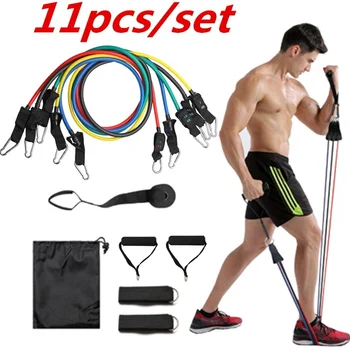 

Pull Rope Resistance Bands Set Expander Yoga Exercise Fitness Rubber Tubes Band Stretch Gyms Workout